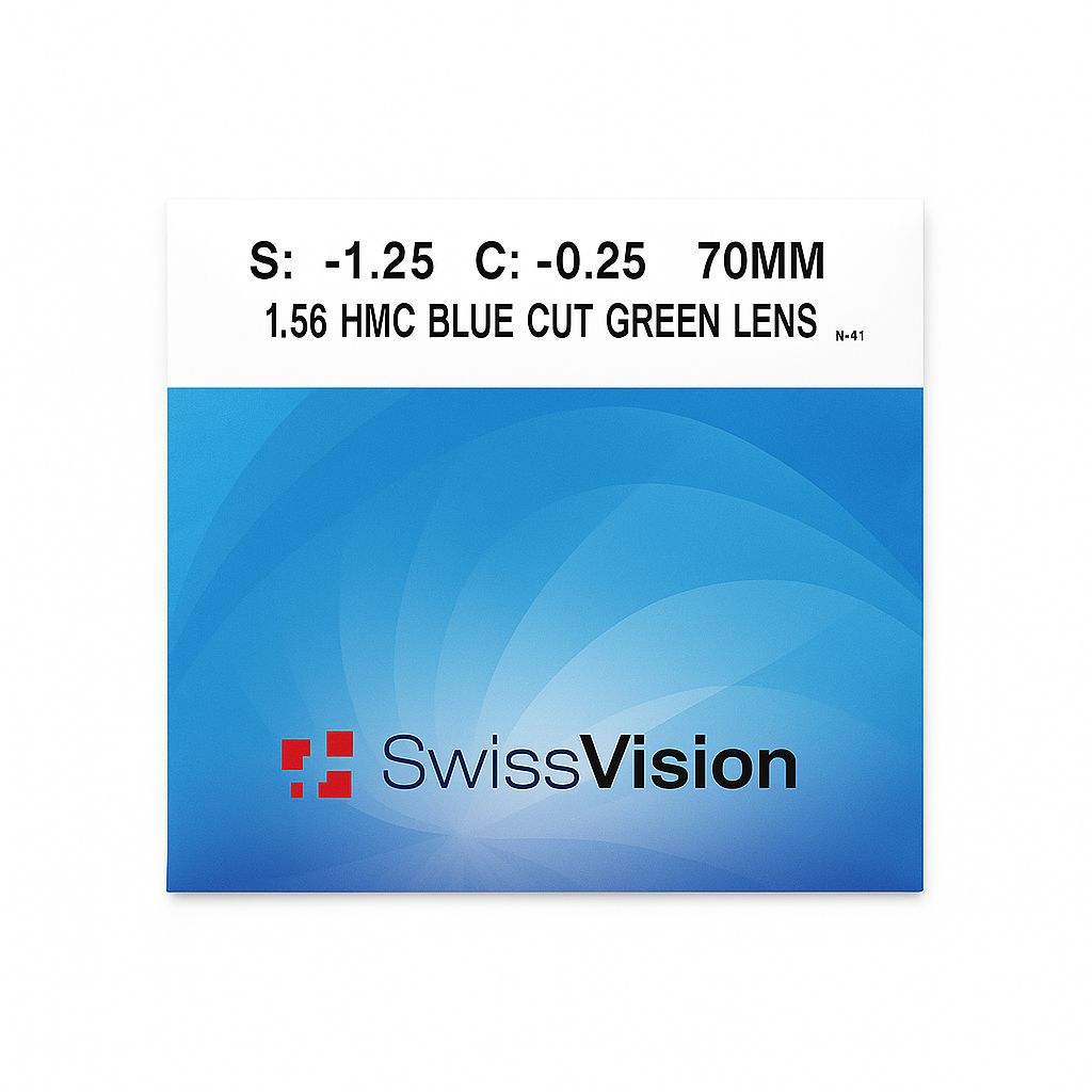 CRISTAL BLUE CUT GREEN  1.56 (65MM HMC CUT GREEN)